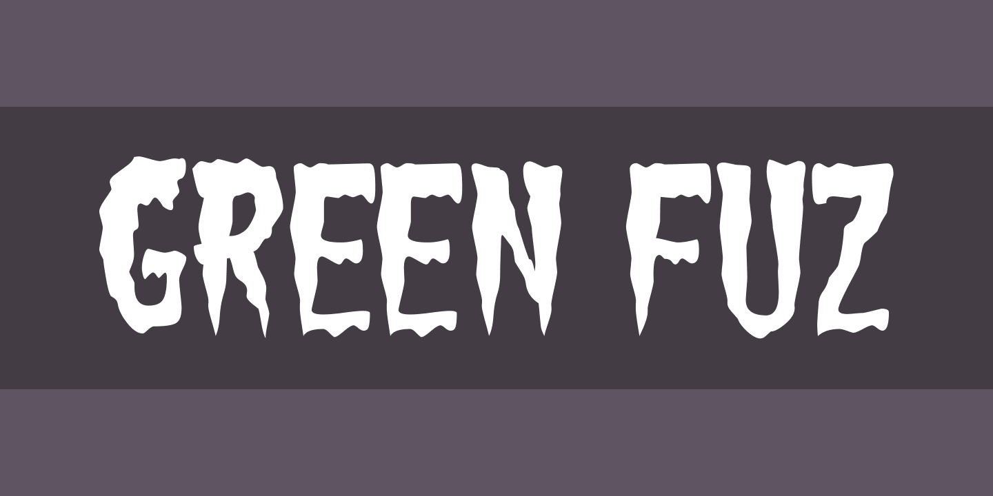 Example font Green Fuz #1